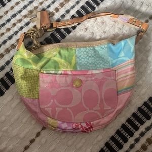 Coach Patch Work Hand Bag